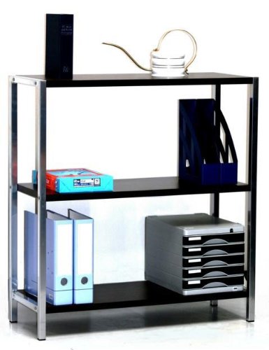 MOB Büro- und Wohnregal - flexible Größen - 85x100x35, schwarz