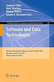 Software and data technologies : second international conference, ICSOFT/ENASE 2007, Barcelona, Spain, July 22 - 25, 2007 revised selected papers