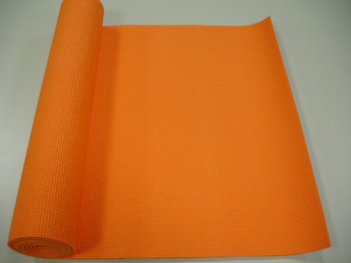 1/4 Extra Thick Deluxe High Density Yoga Mat ORANGE