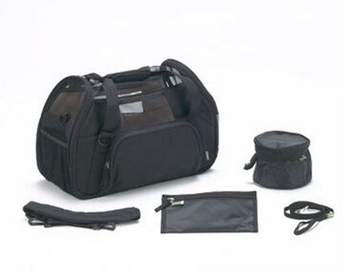 Bergan Comfort Carrier Soft-Sided Pet Carrier, Plus Small, Black