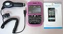FLASH SUPERSTORE VALUE PACK FOR BLACKBERRY 9000 BOLD SILICON SKIN COVER/CASE PROTECTIVE RUBBER HOT PINK + LCD SCREEN PROTECTOR + COMPATIBLE CAR CHARGER