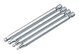 エイト 六角棒ビット テーパーヘッド 対辺6.35mm 溝9mm 単品 EA643MMX100