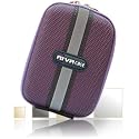 RivaCase&reg; 7022AP-01 Digital Camera Case purple Compatibility - Canon IXUS, Pentax Optio; Sony: T70; T75; T2; S750; S650; S700; S730; W130; W120; S780; T200; W110; W115; W125; T100; T10; Kodak M893 IS; M1093; M763; M873; M883; V1073; Samsung L100; i80; NV4; NV3; i8; L210; L110; ES10; ES55; IT100; L201; PL60; S1070; ST10; L310; S760; S860; NV9; PL10; Nikon Coolpix; Olympus; Casio Exilim, FujiFilm, Rekam, General Electric