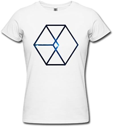 EXO Planet logo Women's classic White Custom for T-shirt Medium
