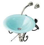 Kohler K-2804-P5-KG Iron Bell Vessels above-counter or wall-mount lavatory with glazed underside - Vapour Green