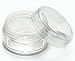 INHDBOX 50 New High Quality Empty Clear 5 Gram Plastic Pot Jars Cosmetic Containers With Lids