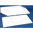 6 Jewelry Chain Display Pad White Leather Showcase Unit