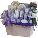 Renewal Spa Lavender Gift Basket - LARGE - Spa Bath and Body Gift Set - with Bath Tea Salts