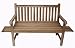 Ambientehome 62943 3er Bank inklusive  Tabletts Elba, ca. 150 cm breit, Teak