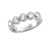 18k White Gold 5 Diamond Anniverary Wedding Ring / Band Size 6 ( G-H, SI1, 1.00 carat )