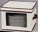 Whitney Design 536 Dinnerware Storage Chest for Dinner Plates, Tan