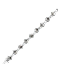 Diamond and Champagne Diamond Bracelet 3/4ctw