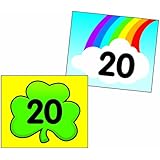 Carson Dellosa Shamrock/Rainbow Calendar Cover-Up (5443)