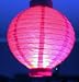 Asian Pink Battery Operated 8" Paper Lantern