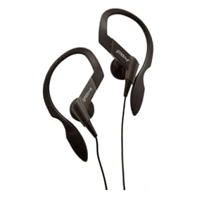 Groov-e GVEBHBK Water Resistant Sports Ear Clip Headphone - Black
