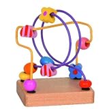 Wooden Mini Hearts Flowers Bead Frame by The Toy Workshop