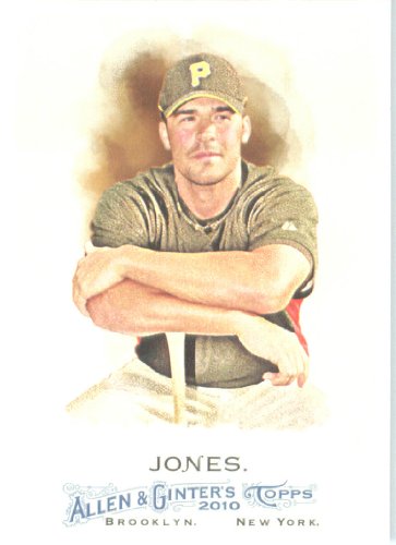 2010 Topps Allen & Ginter Baseball Card # 136 Garrett Jones - Pittsburgh Pirates - MLB Trading Card in Screwdown Case