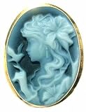 Serafina, Laser Carved Agate Stone Cameo