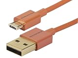 UPC 889028000038 product image for Monoprice Premium USB to Micro USB Charge & Sync Cable 0.5ft - Orange | upcitemdb.com