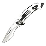 Best sale price for Matrix Folding Knife Serrated Silver. Free Shipping.