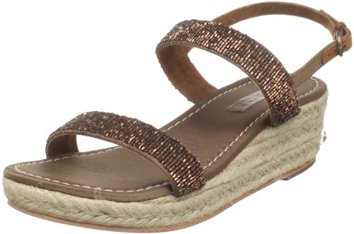 Apepazza Women's Guadalupa Espadrille Sandal,Platino,40 EU/10 M US