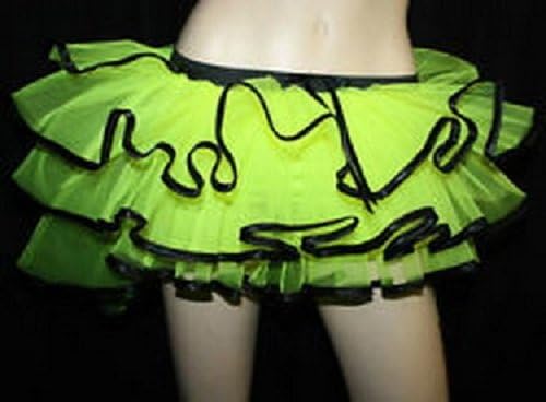 Uv Lime Lilly Tutu Skirt Bachelorette Bustle Tutu Neon Burlesque Halloween