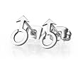 Ziovani Pair Male Symbol Stainless Steel Stud Earrings