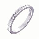 9ct White Gold Ladies 0.25ct 14 Diamond Band Eternity Ring