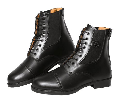 Covalliero 326432 Reitstiefelette Monaco Gr. 37, Glattleder zum Schn&uuml;ren, schwarz Preisvergleich