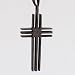 Designer Inspired Black cross Male Pendant Stainless Steel Necklace for Men Ball Chain for Men Presentation Box J2020
