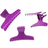 HAIR TOOLS Butterfly Hair Salon Section Clamps/Clips X12 PURPLE
