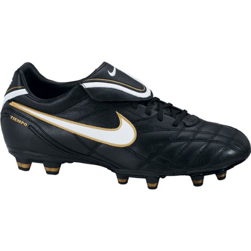 Nike Men's Tiempo Mystic III FG Soccer Cleat (14 D(M) US, Black/Metallic Gold/White) Nike Men's Tiempo Mystic III FG Soccer Cleat (14 D(M) US, Black/Metallic Gold/White)