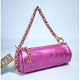 (ジューシークチュール) Juicy Couture 筒型ミニポーチ メタリックピンク
