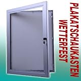 Plakatschaukasten Schaukasten Wetterfest Silber DIN A1