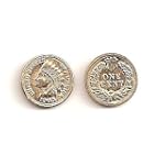 10 - Indian head H.G.E. Mini Gold Bullion Coins
