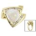 14K Yellow Gold Opal and Diamond Ring