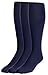 JRP Men's Knee Length Flat Extra Soft Cotton Knit Dress Socks - 3 Pack