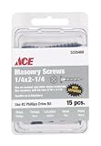 Ace Masonry Screws Use On Cement And Other