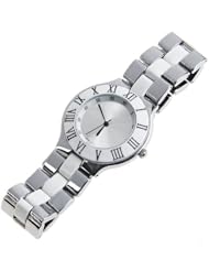 Orient Idea Ori-0282E Round Case Quartz Wrist Watch with Alloy Band for Women - White