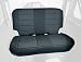 Rugged Ridge 13261.01 Black/Black Custom Neoprene Rear Seat Cover
