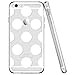 iPhone 6s, iPhone 6s Case, iPhone 6s Case clear, iPhone 6 Case Hybrid [One Piece], ESR Soft Silicone Bumper+ Hard Plastic Back Cover [Slim Fit ] Case for 4.7 inches iPhone 6s / 6 (Polka Dots)