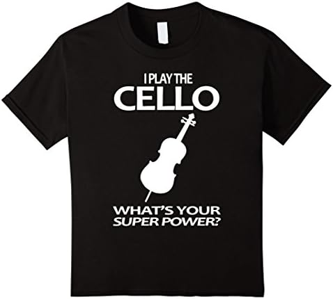 Kids Cello Shirt - Cello Music T-shirt 12 Black