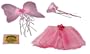 Fairy Tote Bag with Pink Tute, Butterfly Wand and Fairy Wings by A Wish Come True (Pink)