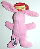 Milk-Bone 100th Anniversary Dog Toy, Terry Play Animal - Pink Rabbit (1 Toy)
