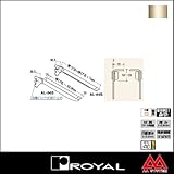 e-kanamono ロイヤル 棚受け 木棚用傾斜ブラケット AL-56S 300 Aニッケルサテン