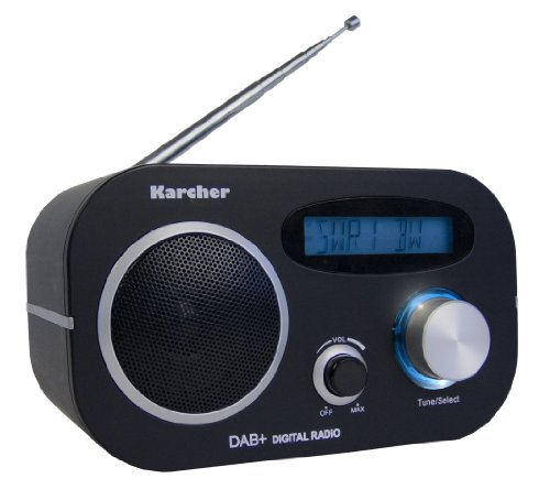 Karcher DAB 2408 DAB+ Digitalradio (FM-Radio, Weckfunktion, Dual-Alarm, Snooze-Funktion) schwarz