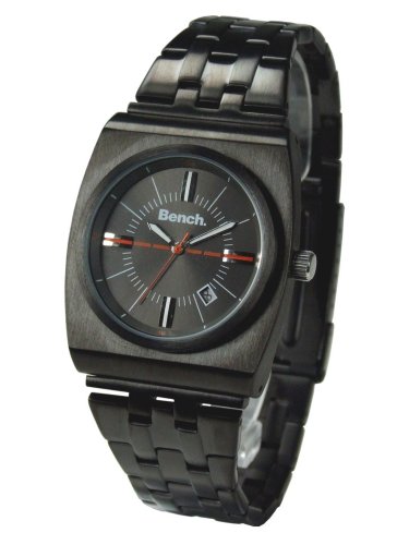 Bench Gents Black Dial Stainless Steel Bracelet Watch