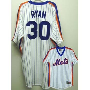 Nolan Ryan Mets Pinstripe Cooperstown Jersey - Size 54 - XXL