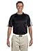 Adidas ClimaLite 3-Stripes Golf Tee (Black/White/White) (2X-Large)