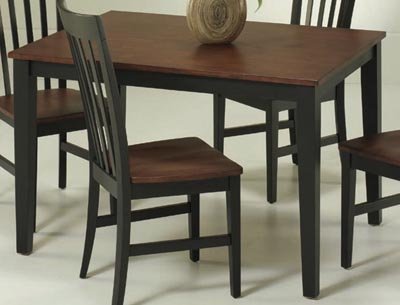 Childrens Toyshop  Kitchen & Housewares : Black/Cherry Dining Table - HomeStyles 5173 (Black/Cherry) (30" H x 48" W x 36" D)